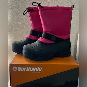 New Northside Kids Girls Frosty Snow Winter Boots Berry